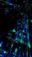 Blue Color Seamless Loop Abtract Internet of Things motion background video