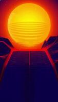 texture Retro Sci Fi background abstract video