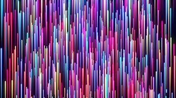 abstrato multicolorido fundo com brilhante néon raios e brilhando linhas Aumentar acima video