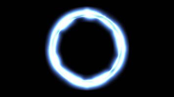 Abstract futuristic and glowing ring of atomic science. energy ball of bright dots, movement of a spherical ball video