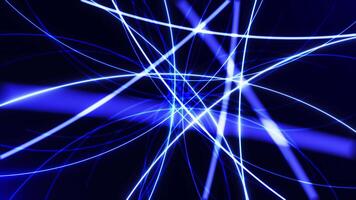 Sci-fi or cyber lines. Lines and dots form information stripes, large data fields. High information technology. Seamless loop abstract background sci-fi theme video