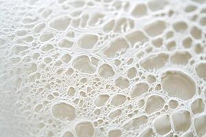 Abstract White Foam Texture Close Up Image photo