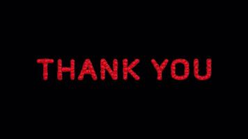 Loopable Thanks Animation - End Screen Design video