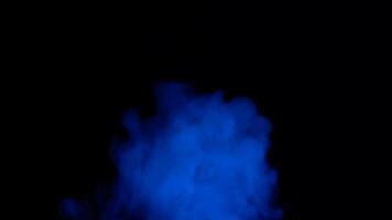 Blue Smoke on Dark Background video