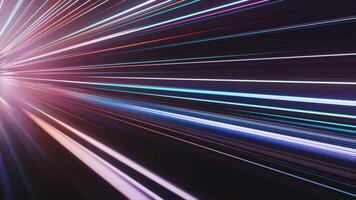 Loop Vibrant Light Trails in Motion An Engaging and Abstract Multimedia Background That Inspires video
