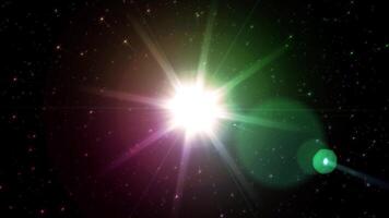 Rainbow tone Lens flare in style light of god rays, Shine spotlight, Sunlight with dust particles glowing effect overlay, Soft tones. concept of holiness, Making a wish video