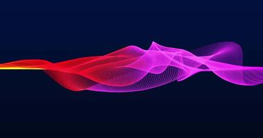A wriggling train of dots with fixed ends. Looped seamless animation. video