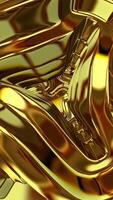 Looped Elegant Gold Background, Unique Design, Vertical, Exclusive, Figures, Rotation video