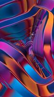 Looped Colorful Background, Vertical, Unique Design, Exclusive, Figures, Reflection video