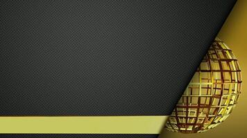 Gold Sphere, Unique Template, Business Background, Elite Design, Reflection, Exclusive video