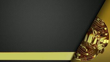 Exclusive, Gold Sphere, Unique Template, Business Background, Elite Design, Reflection video