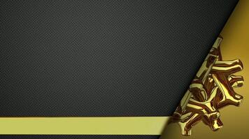 Unique Template, Business Background, Gold Sphere, Elite Design, Reflection, Exclusive video