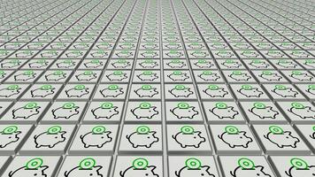Save Money Icons, Silver Tiles, Dynamic Background, Unique Design video