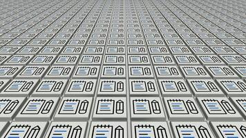 Note Book Icons, Silver Tiles, Unique Design, Dynamic Background video