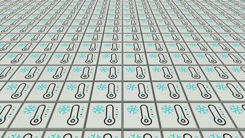 Cold Icons, Silver Tiles, Unique Design, Dynamic Background video