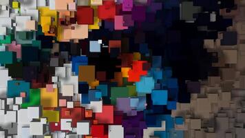 Reflection, Elite Template, Business Background, Colorful Cubes, Unique Design, Exclusive video