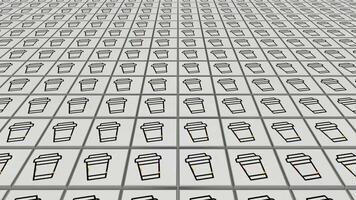 Coffee Icons, Silver Tiles, Dynamic Background, Unique Design video