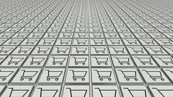 Shopping Cart Icons, Dynamic Background, Silver Tiles, Unique Design video