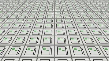 Newspaper Icons, Silver Tiles, Unique Design, Dynamic Background video