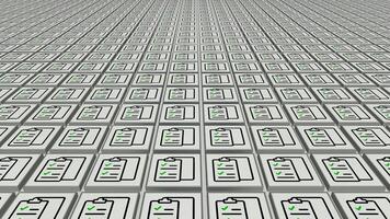 Checklist Icons, Silver Tiles, Dynamic Background, Unique Design video