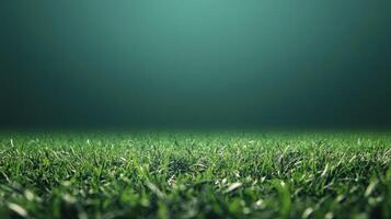 Vast Green Field with Ample Copy Space Ideal for American Football Promotions photo