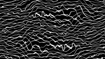 Random Seamless Abstract Wiggling Lines on Dark Background video