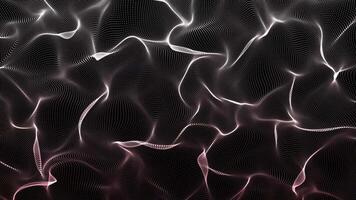 Abstract particle wavy pattern background. video