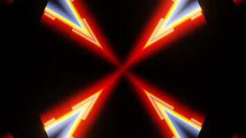 Bright pulsating animation for visualizations on LED screens and panels video