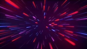 Abstract Neon Waves. High-Tech Digital Motion Background video