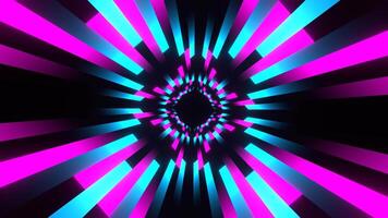 Cyan and Pink Colored Lines Movement Background VJ Loop in 4K video