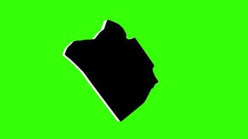 verde pantalla 3d mapa de jurdab en bahrein video