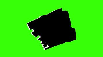 green screen 3d map of Karzakkan in Bahrain video