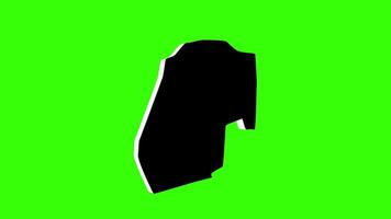 green screen 3d map of Dar Kulaib in Bahrain video