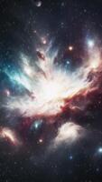 Stunning display of cosmic phenomena in deep space exploration video