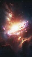 Stunning cosmic explosion illuminates distant galaxy in outer space video