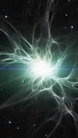 Space background with an image of a star that exploded and formed a nebula. video