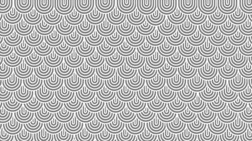 White and Black color simple and classy multiple circular shapes slowly wiggling abstract design loop able geometrical background video