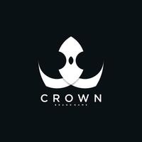 Creative crown logo icon design template. vector