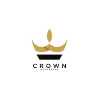 Creative crown logo design template vector
