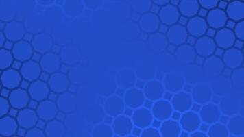 Royal blue color multiple octagonal shapes gradient design loop able geometrical background video