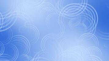 Royal blue color multiple ring shapes moving upwards gradient design geometrical background video