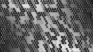 white and black color appearing and disappearing hexagonal shapes modern design dark geometrical background video