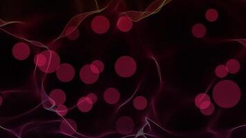 colorful bokeh particles with wavy lines silk textured modern design geometrical background video