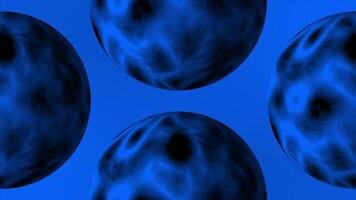 Royal blue color 3d sphere abstract pattern gradient design loop able geometrical background video