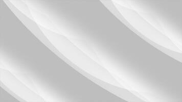 white and black color multiple circular shapes wiggling placed diagonally with blank space gradient design loop able geometrical background video