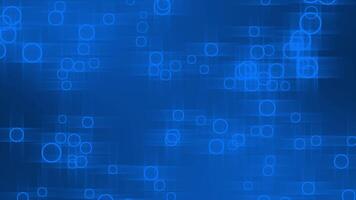 Royal blue color multiple circular shapes moving upwards gradient design geometrical background video