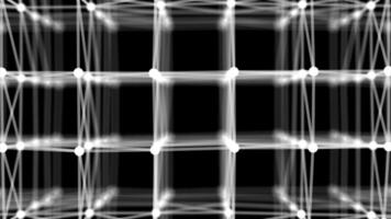 White and Black color lines and dots mesh pattern plexus gradient design dark loop able geometrical background video