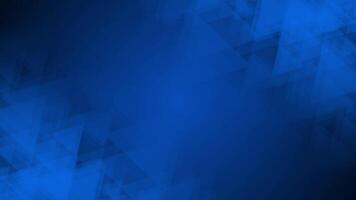 Royal blue color moving triangular shapes gradient design geometrical background video