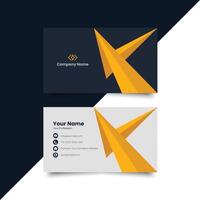 Creative business card template. Business Card Mockup. template, Clean professional business card template, visiting card template. Unique and creative for corporate. vector