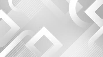 white color wiggling geometric shapes with parallel lines modern design loop able geometrical background video